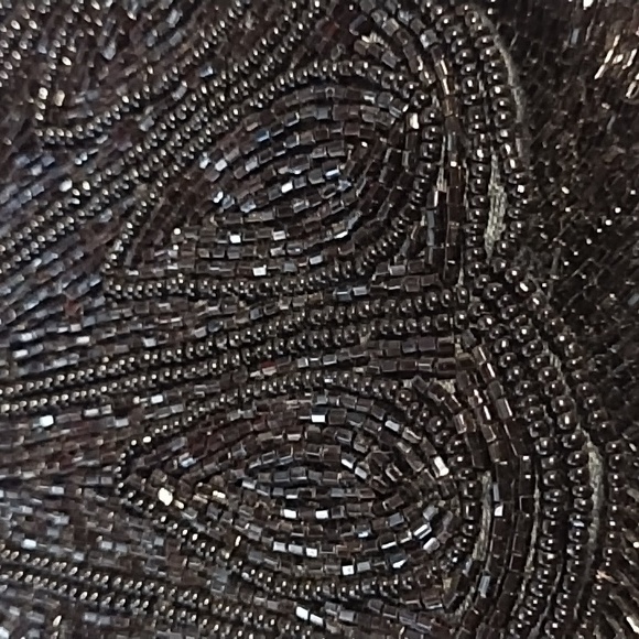 Black Beaded Clutch - Picture 2 of 9